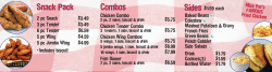 Chicken Shack Menu