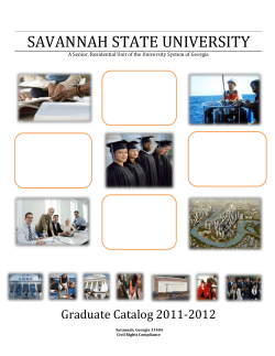 Click here for 2011 - 2012 Graduate Catalog