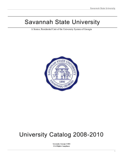 Click here for 2008 - 2010 Undergraduate Catalog