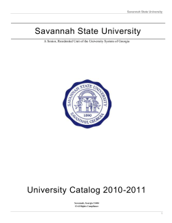 Click here for 2010 - 2011 Undergraduate Catalog