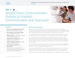 Cisco Spark and VBrick Rev Cloud Streaming Integration