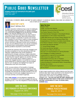 Spring&nbsp;2013 Public Good Newsletter (PDF)