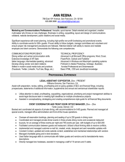 Experienced marketing professional (PDF)