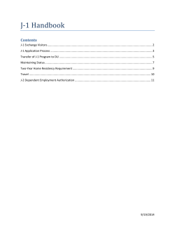 J-1 Handbook