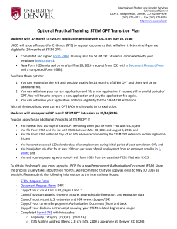 STEM Transition Packet