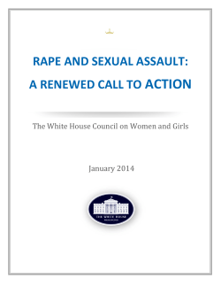 "Rape and Sexual Assault: A Renewed Call to Action"