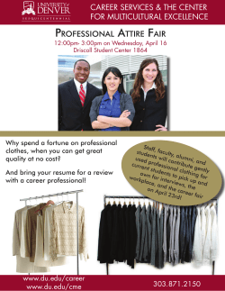 Professional Attire Fair