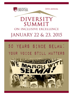 Fifty Years Since Selma: Your Voice Still Matters!