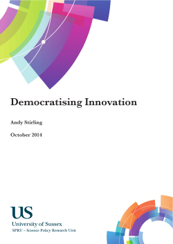 Democratising innovation [PDF 731.71KB]