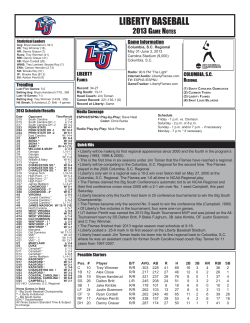 Complete Baseball Game Notes