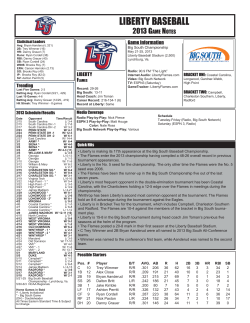 Complete Baseball Game Notes