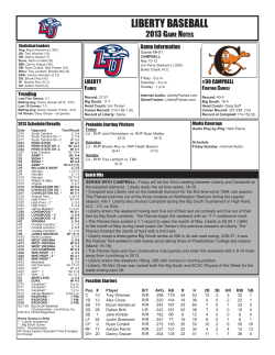 Complete Baseball Game Notes