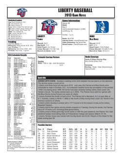 Complete Baseball Game Notes