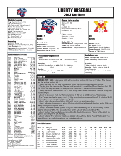 Complete Baseball Game Notes