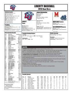 Complete Baseball Game Notes