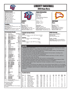Complete Baseball Game Notes