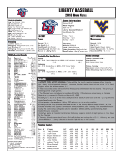 Complete Baseball Game Notes