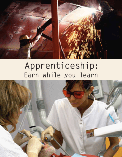 Apprenticeship: Earn while you learn