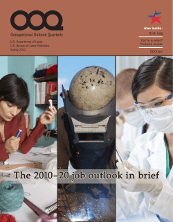 The 2010-20 job outlook in brief
