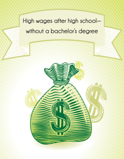 High wages after high school without a bachelor s degree