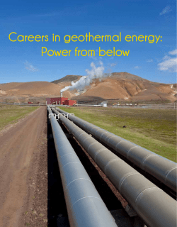 Careers in geothermal energy: Power from below