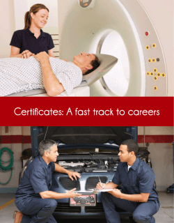 Certificates: A fast track to careers