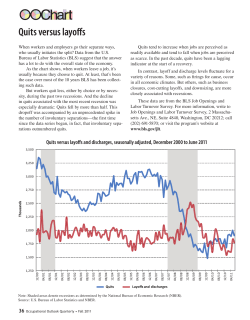Quits versus layoffs