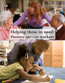 Helping those in need: Human service workers