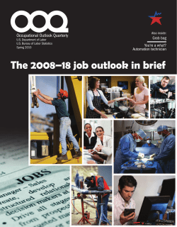 The 2008&ndash;18 job outlook in brief