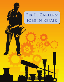 Fix-it careers: Jobs in repair