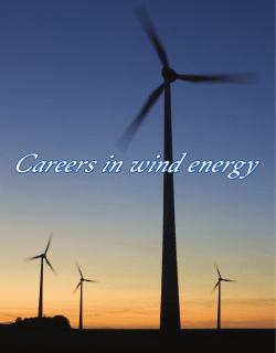 Careers in wind energy