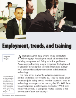 Employment, trends, and training in information technology
