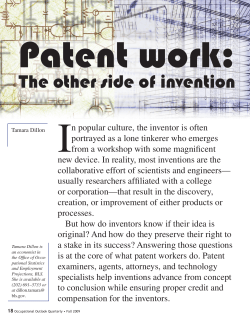 Patent work: The other side of invention