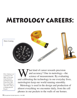 Metrology careers: Jobs for good measure
