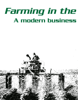 Farming in the 21st century: A modern business in a modern world