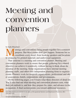 Meeting and convention planners