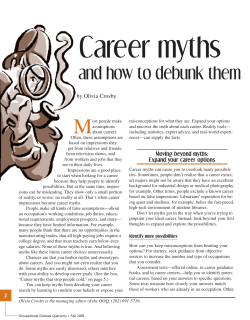 Career myths and how to debunk them