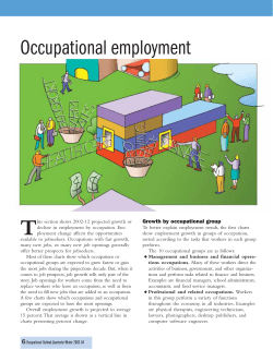 Charting the projections, 2002-12, Occupational employment