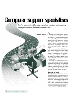Computer support specialists
