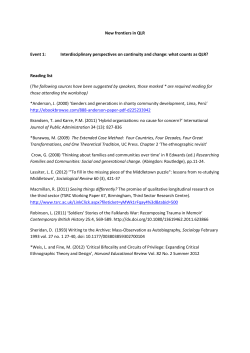 NCRM Seminar 1: Reading List [PDF 271.47KB]
