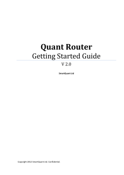 QuantRouter Getting Started Guide