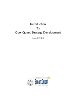 OpenQuant Strategy Development Guide