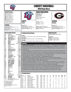 Complete Baseball Game Notes