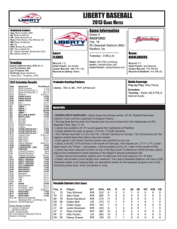 Complete Baseball Game Notes