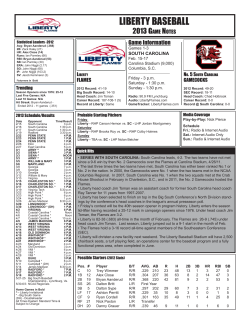 Complete Baseball Game Notes
