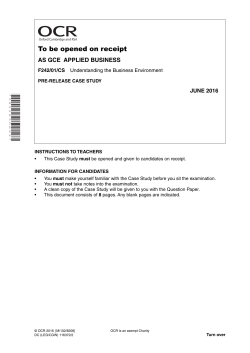 251788 unit f242 pre release case study june 2016