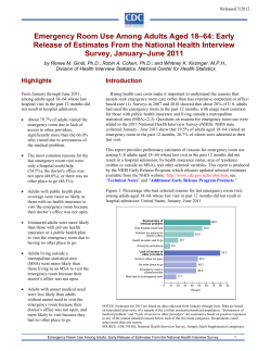 http://www.cdc.gov/nchs/data/nhis/earlyrelease/emergency_room_use_january-june_2011.pdf