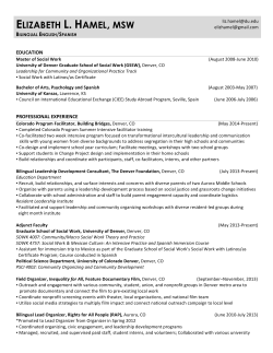 Elizabeth L. Hamel&nbsp;