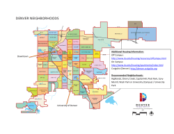 Map of Denver neighborhoods