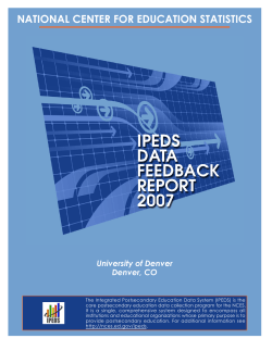 2007 Data Feedback Report (PDF)